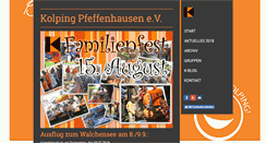 Desktop Screenshot of kolping-pfeffenhausen.de