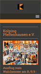 Mobile Screenshot of kolping-pfeffenhausen.de